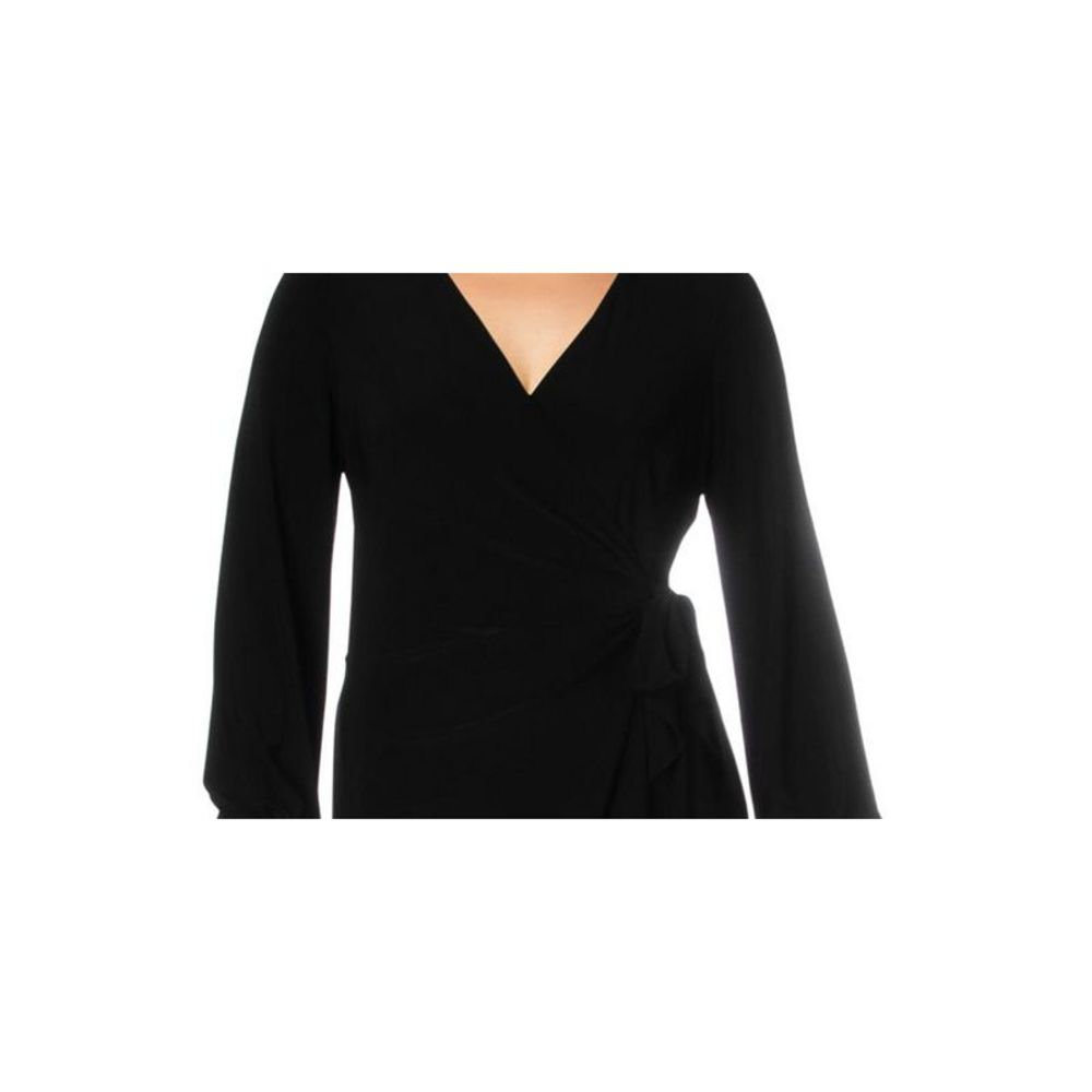Ralph Lauren Women's Joni Wrap Business Wear to Work Dress Black Size 16 - Picture 2 of 3